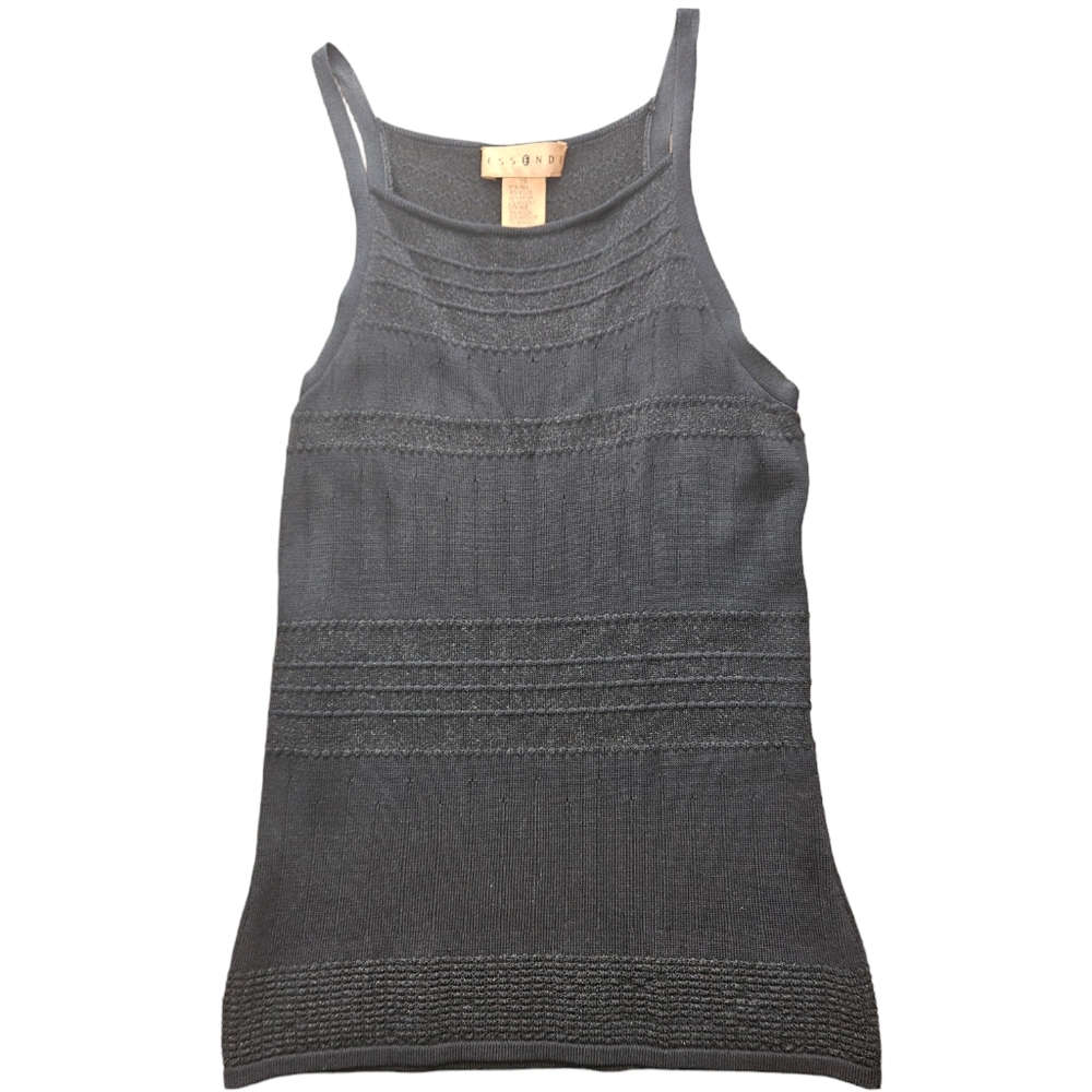 ESSENDI Black Tank Top. Size XS